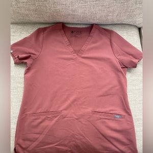 Figs Scrub Top- Casma - Mauve color